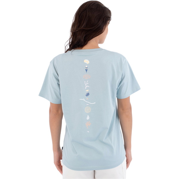 2026 Hurley Womens Island Sea Elements Tee WTSEU00031 - Spring Breeze